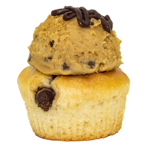 Green Goodies Chocolate Chip Cookie Dough Cupcake